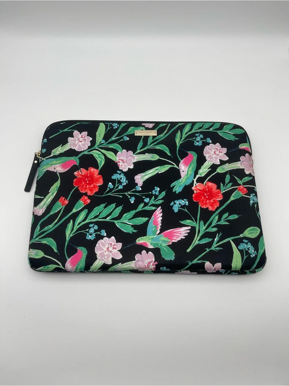 Kate Spade Floral Hummingbird Laptop Sleeve